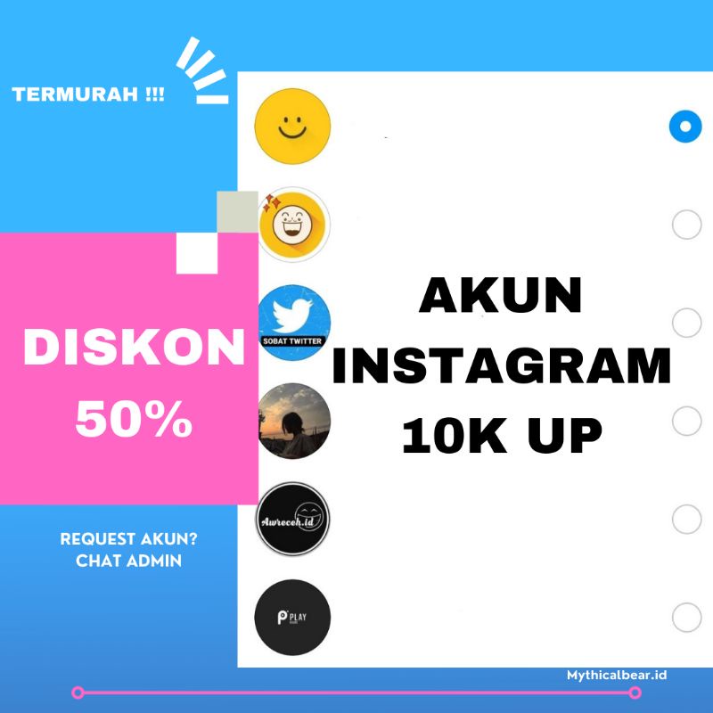Akun Instagram 10k+ followers aktif akun ig #2