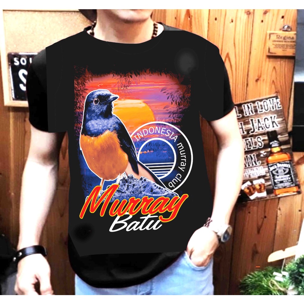 Kaos Pria Lengan Pendek / Burung Murai blub / Shalch trendy