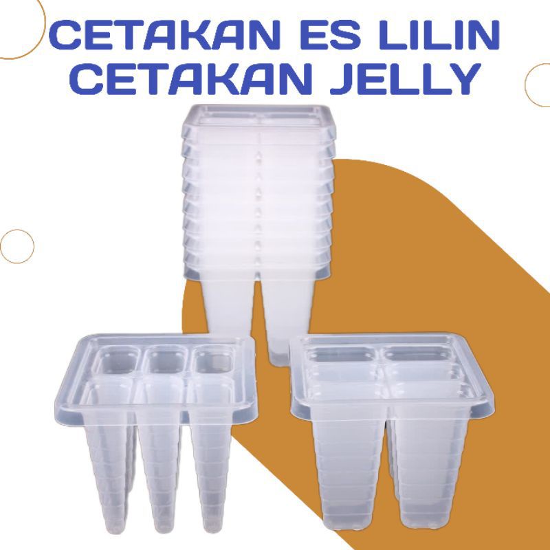 CETAKAN ES LILIN / CETAKAN AGAR AGAR JELLY UNIQUE TEMPAT PENCETAK ES