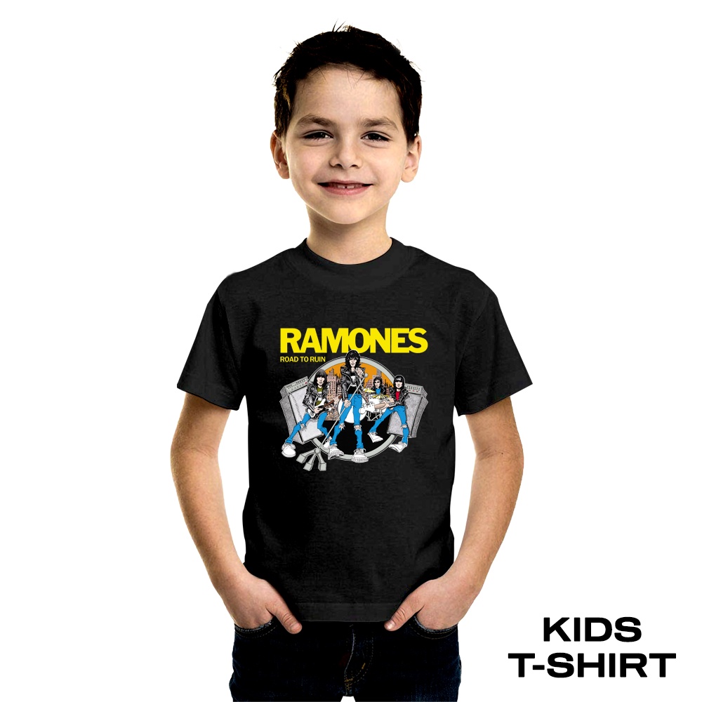 KAOS BAND ANAK RAMONES | KAOS ANAK LAKI LAKI DAN PEREMPUAN MUSIK PUNK ROCK