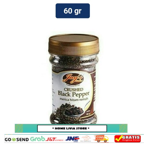 

Jay's Crushed Black Pepper (Merica Hitam Remah) 60gr