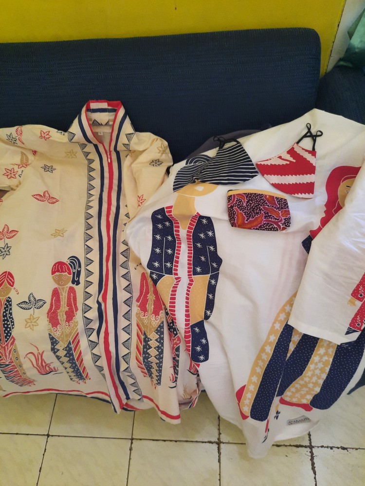 Shanaya Batik Tunik Tejo Printing Kartun Batik Lucu Unik