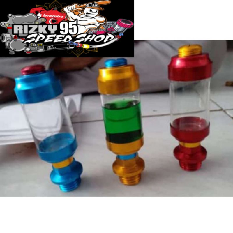 Tutup oli mesin tutup oli variasi tabung kaca transparan universal Honda Yamaha Suzuki