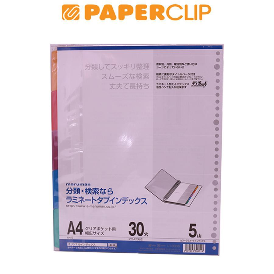 

INDEX FILE NOTE A4 MARUMAN LT3005 5C