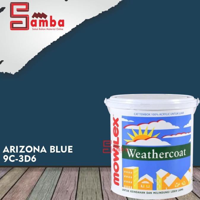 Mowilex Arizona Blue Weathercoat 20 Ltr Tinting/Cat Tembok Exterior Store_Audy