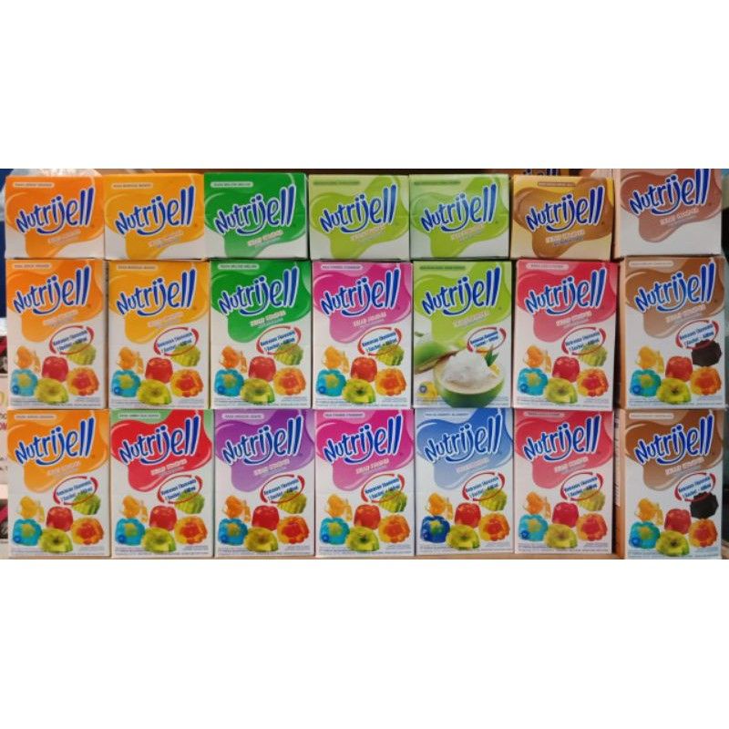 

Nutrijell Buah 10 gram/ Cokelat 20 gram