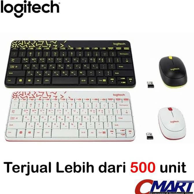 Logitech mk240 Wireless Combo Mouse & Keyboard - Hitam