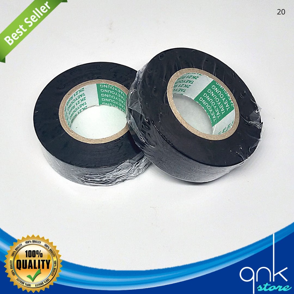 Lakban Hitam Solatip Hitam Isolasi Listrik Nitto PVC Insulation Tape Nitto Hitam