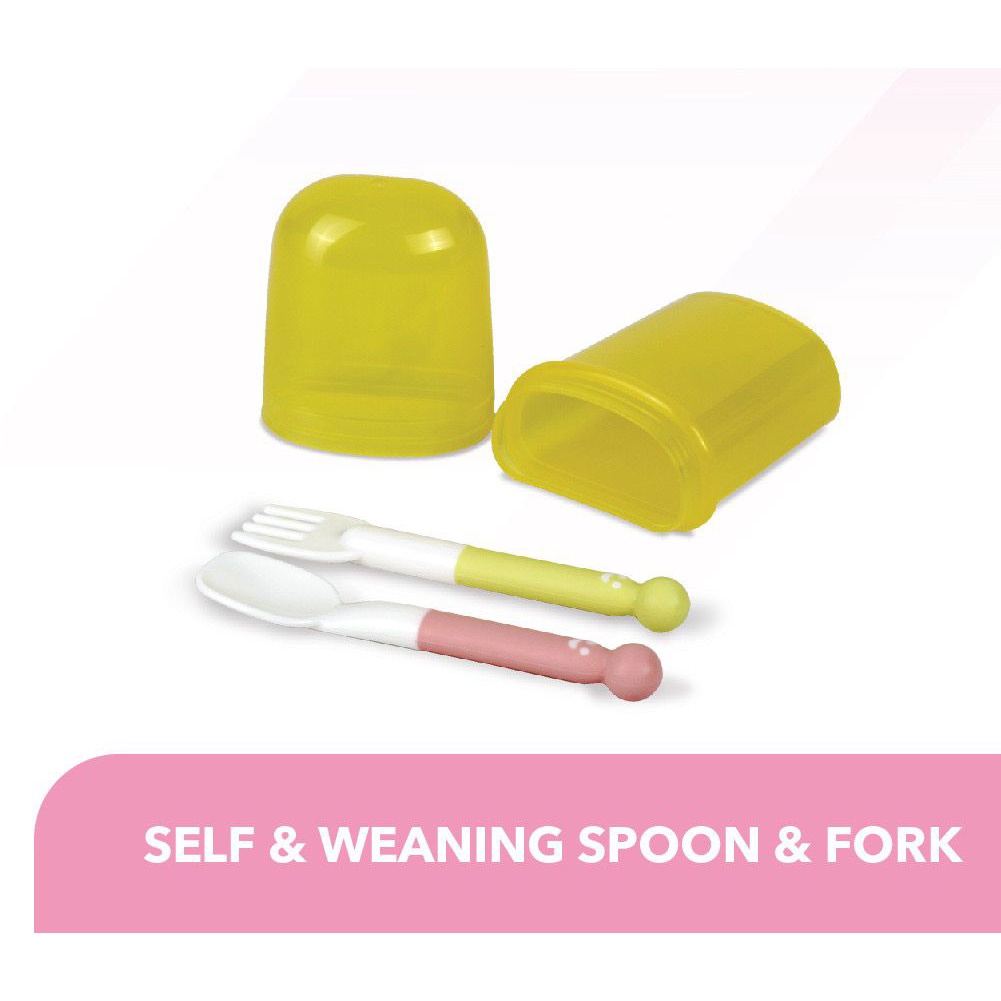 Castle - PIGEON Self Weaning Spoon and Fork | Sendok Garpu Bayi