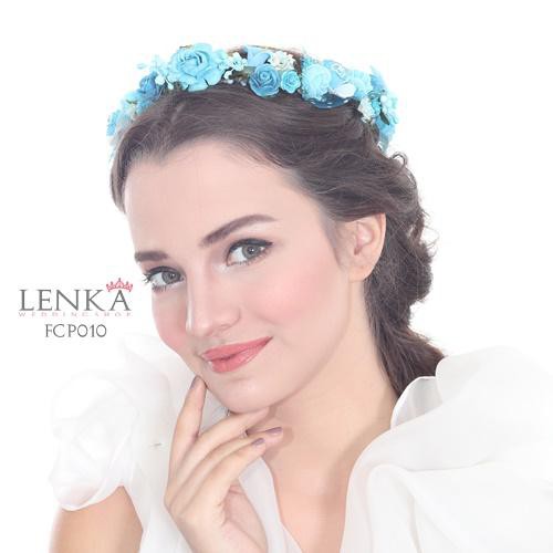 [BISA COD] AKSESORIS PENGANTIN FLOWER CROWN PESTA BRIDESMAID BANDO FCP010