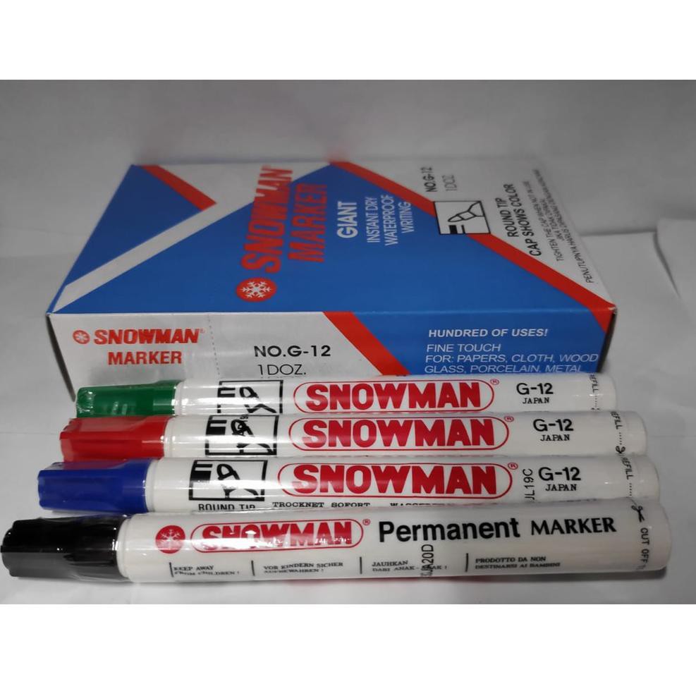 

Oa9Code SPIDOL SNOWMAN PERMANEN G12 [LUSIN- 12 PCS](masakini)B6T4