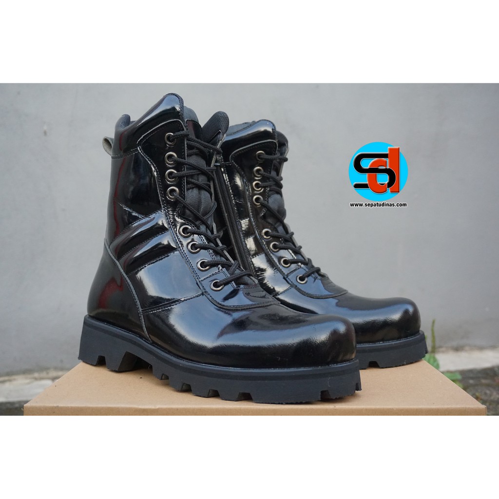 Sepatu Boot - Sepatu PDL TNI Polri MEngkilap Radial