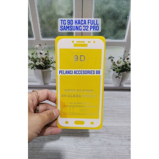 TEMPERED GLASS SAMSUNG J2 PRO ANTIGORES FULL LEM FULL COVER 9D ANTI GORES KACA