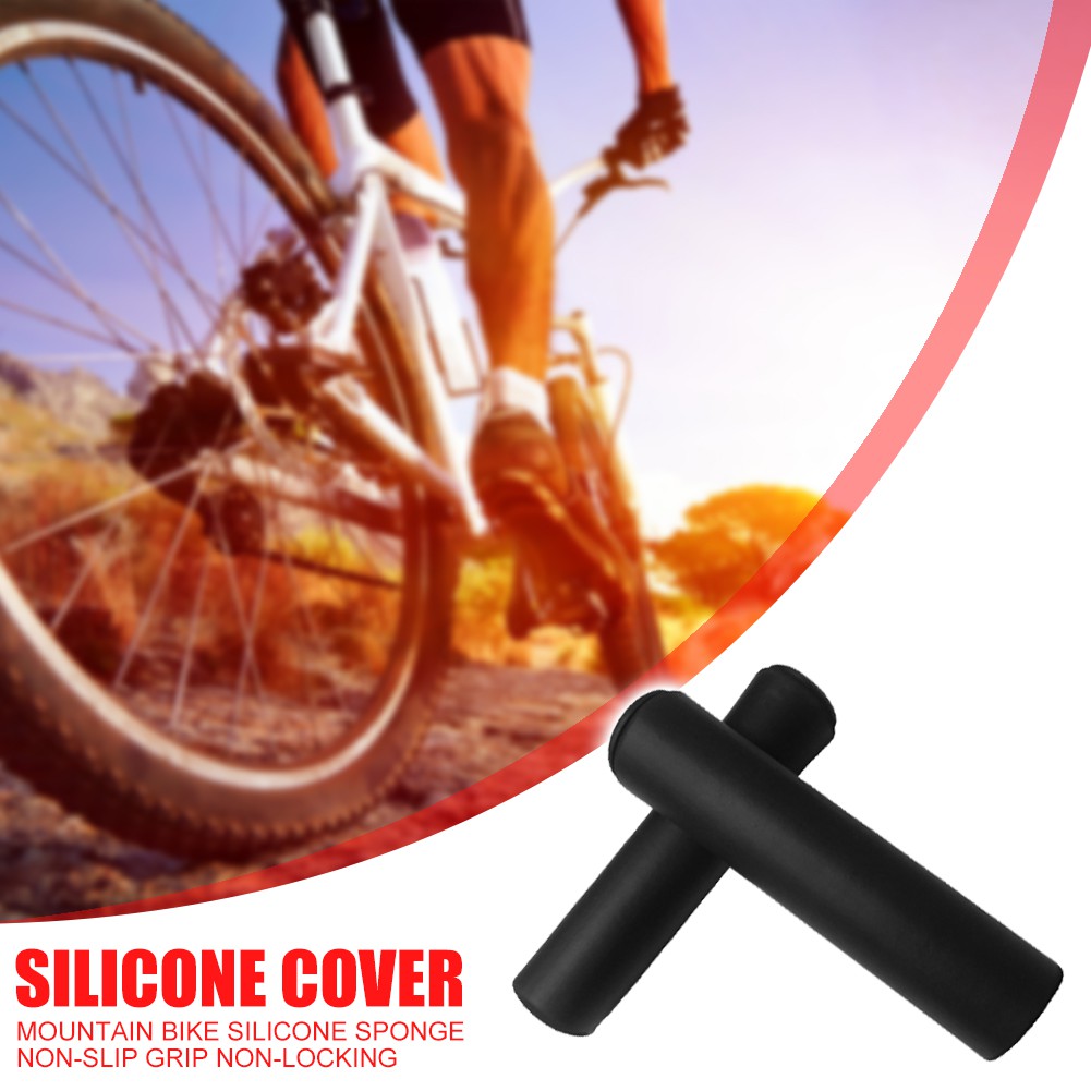 MOJITO 1 Pair Bicycle Grips Silicone Anti-skid Shock-absorbing Handlebar Grips