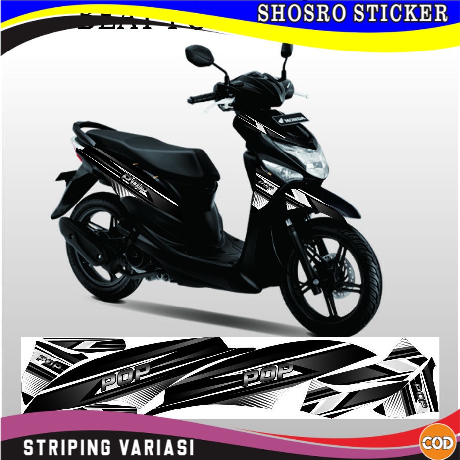 COD / THAILOOK MOTOR BEAT 2014-2016 VARIASI SETIKER-STRIPING MOTOR BEAT POP VARIASI VARIASI MOTIF