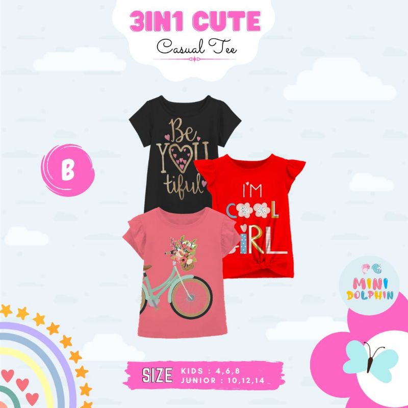 baju 3in1 cute by mini dolphin