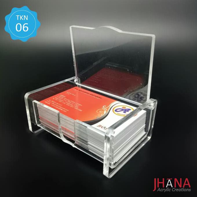 

STOK TERBATAS Tempat Kartu Nama Akrilik / Name Card Holder / Display Kartu Nama 06 TURUN HARGA