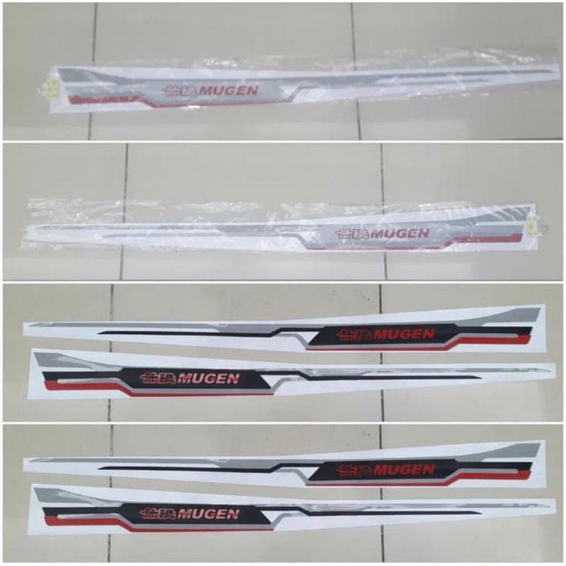 Stiker Body Samping Mugen Mobil Universal Brio Mobilio Hrv Brv Crv Jazz Freed
