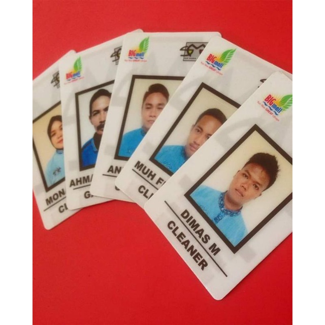 

CETAK ID CARD bahan PVC / CETAK IDCARD / MEMBER CARD / KARTU PEGAWAI Tanpa Minimal Order