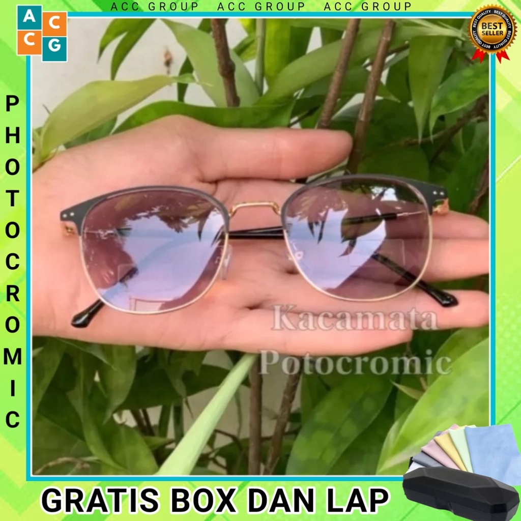 FREE BOX DAN LAPKACAMATA LENSA PHOTOCROMIC BLURAY BERUBAH WARNA 2 IN 1