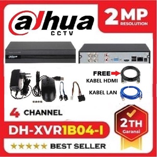 DVR DAHUA 4CH / 4 CHANNEL DH-XVR1B04-I 2MP H.265 Promo Free 1 HDMI+Kbl LAN  Garansi Resmi Dahua 2Tahun