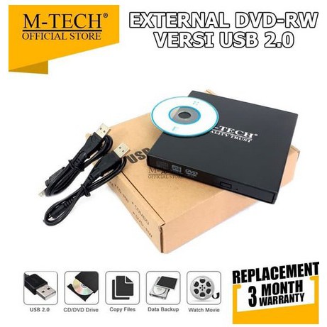 ITSTORE M-TECH DVD External Laptop Portable dvdr dvdrw eksternal - DVDRW-USB2