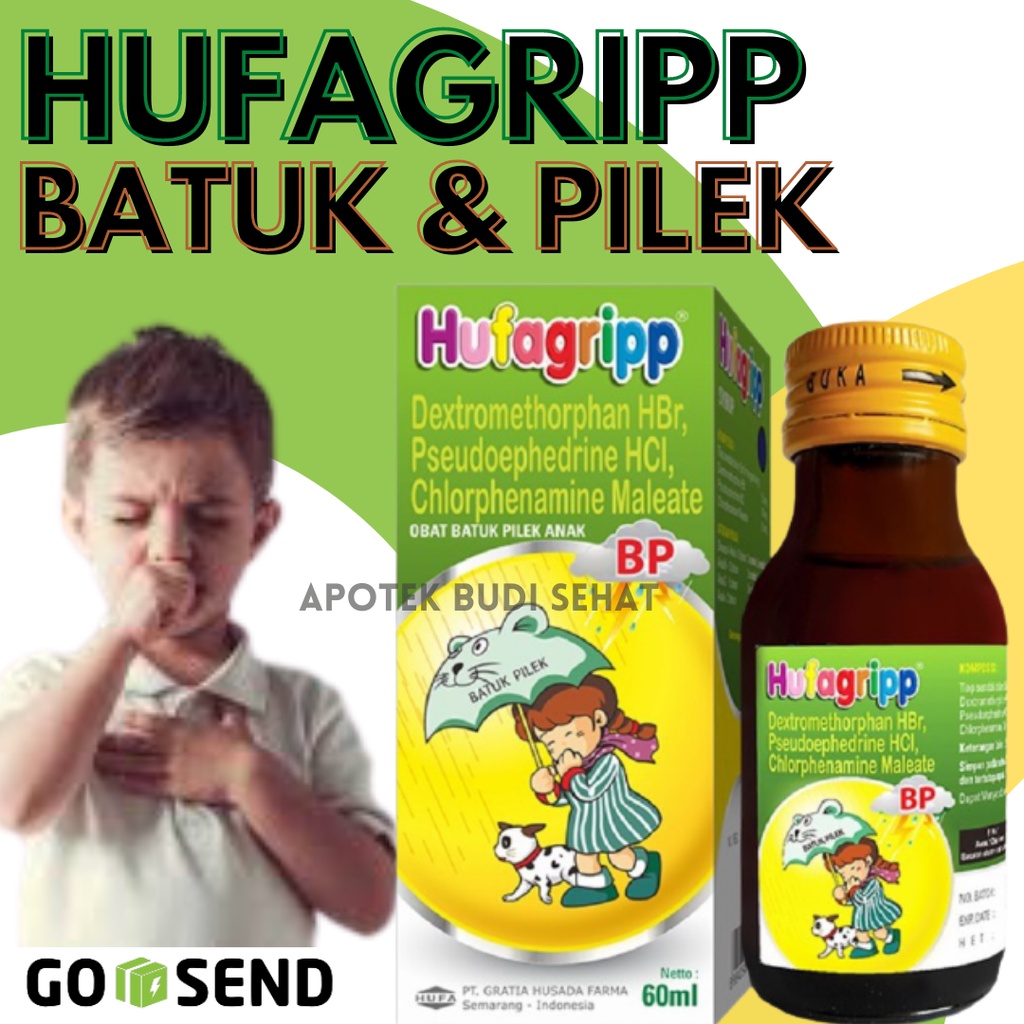Hufagripp BP Obat Batuk Pilek Anak Hijau 60 ml Obat Batuk Anak Obat Pilek Anak