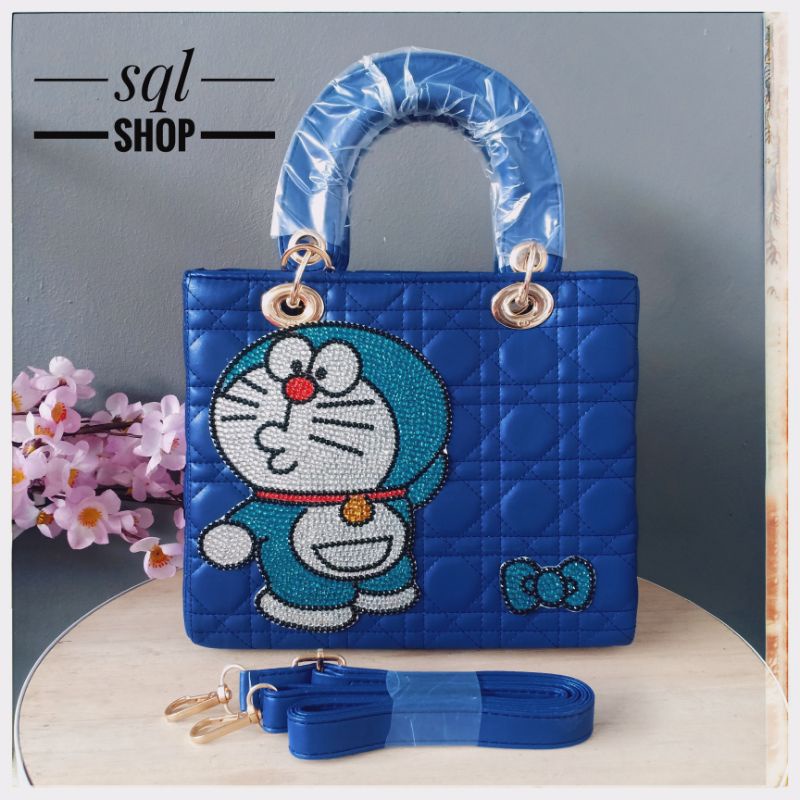 SQL SHOP Tas wanita doraemon bling bling | Tas jinjing wanita