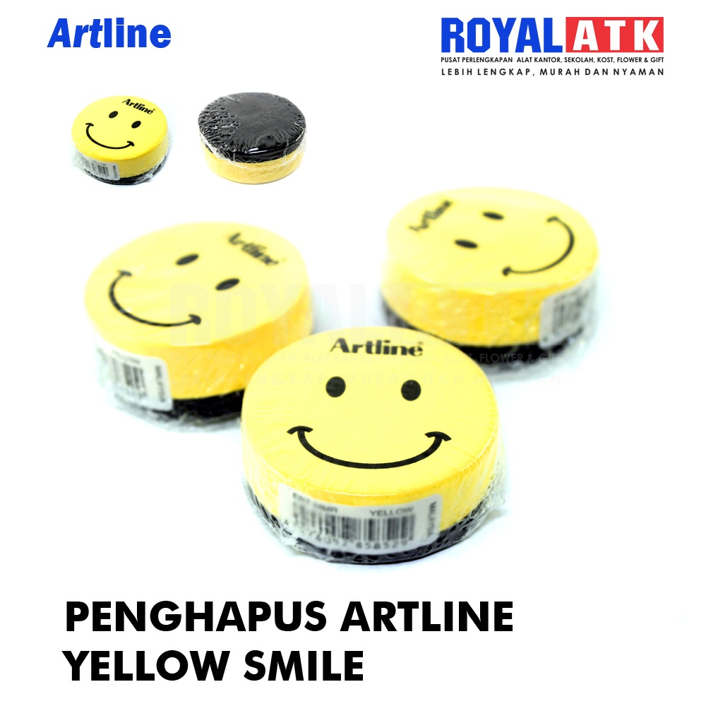 

Penghapus Whiteboard Magnet Artline Eraser Magnetic Smiley Face ERT-MMR