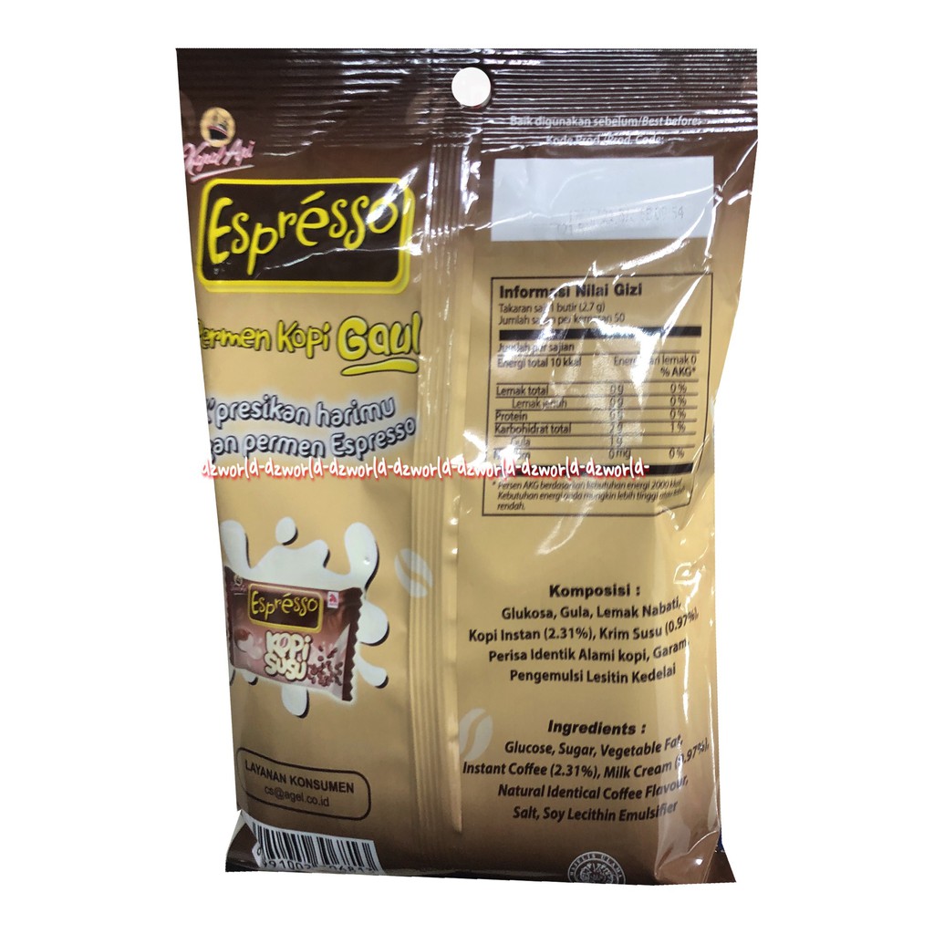 Espresso Milk Coffee Candy 155gr Permen Kopi Susu Kembang Gula Rasa Kopi Susu Permen Gaul Candi Candies