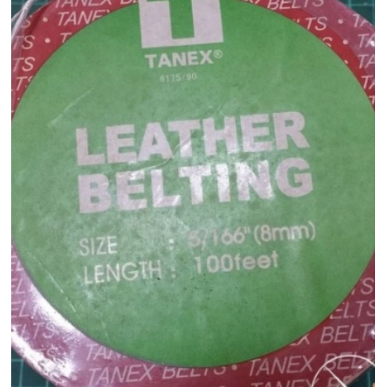 Tali Kulit Leather Belt Belting 5/16 in 8mm