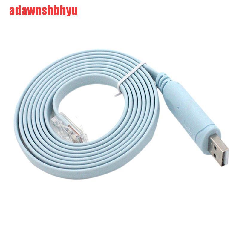 Adaptorwnshbhyu Kabel USB Ke RJ45 Untuk Konsol Cisco