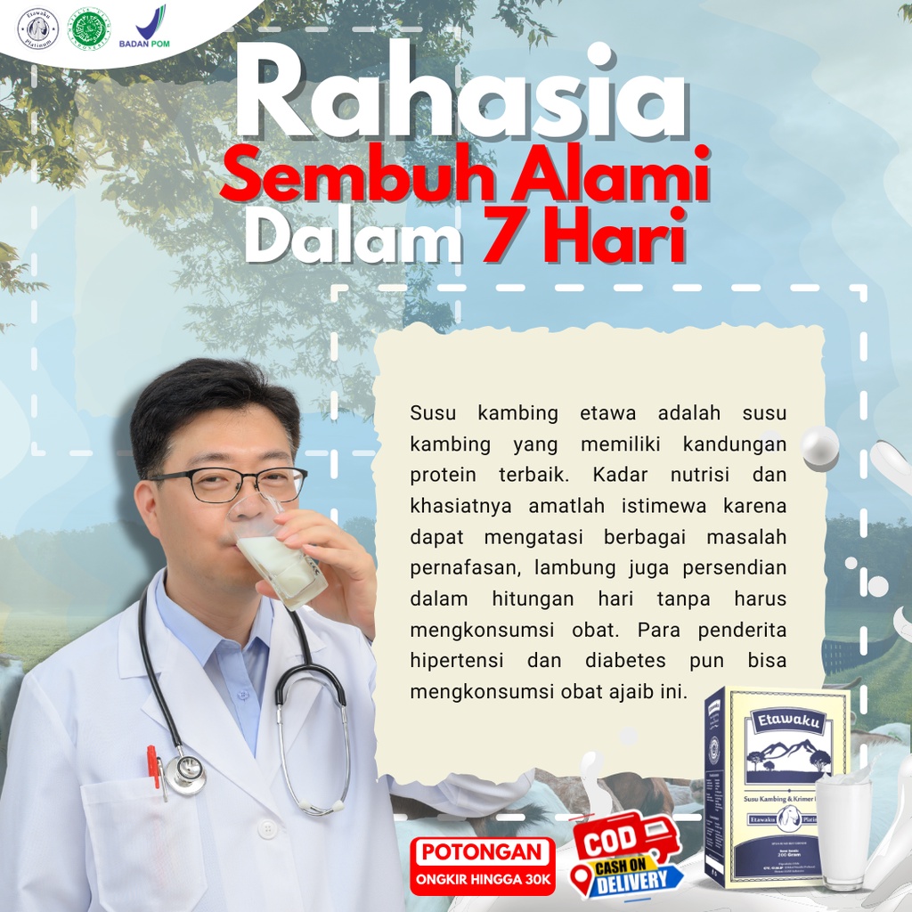 ETAWAKU PLATINUM Original Susu Kambing Etawa Atasi Masalah ASMA dan SENDI