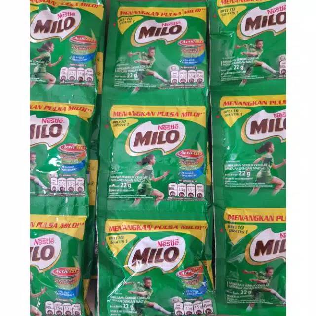 

Milo minuman rasa coklat kemasan 22g
