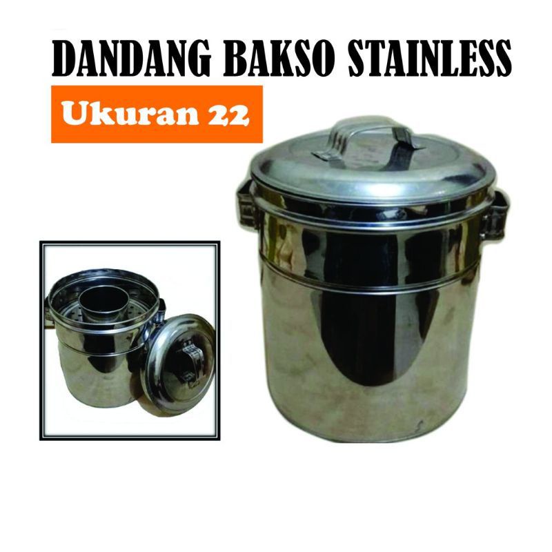 Dandang Bakso Stainles ukuran 22cm