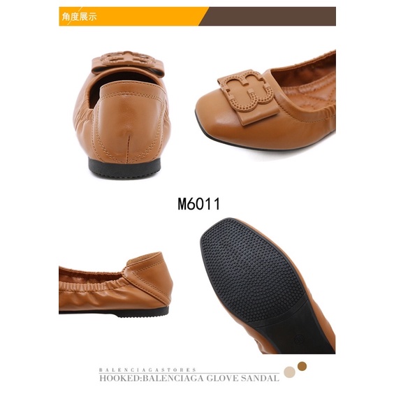 Kelsey Sepatu Flat Shoes Wanita / Flat Shoes Kulit  M6011