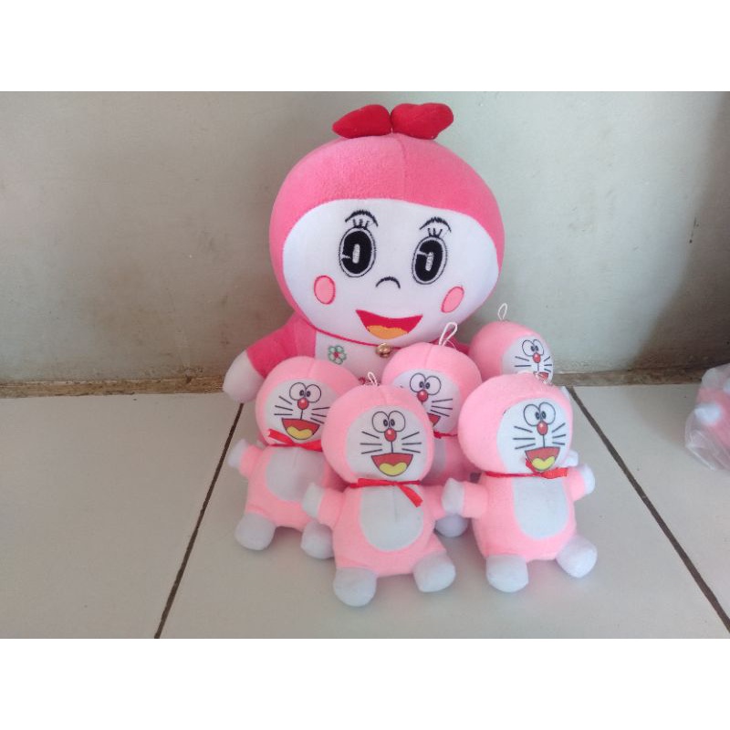 Boneka Dorami Beranak 5 size L (1 BESAR 5KECIL )