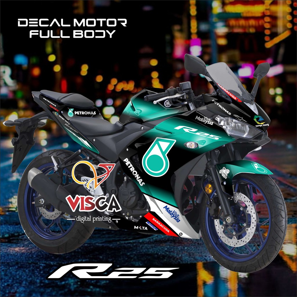 Decal R25 Old Full Body Stiker R25 Old Full Body Dekal R25 Old Petronas1