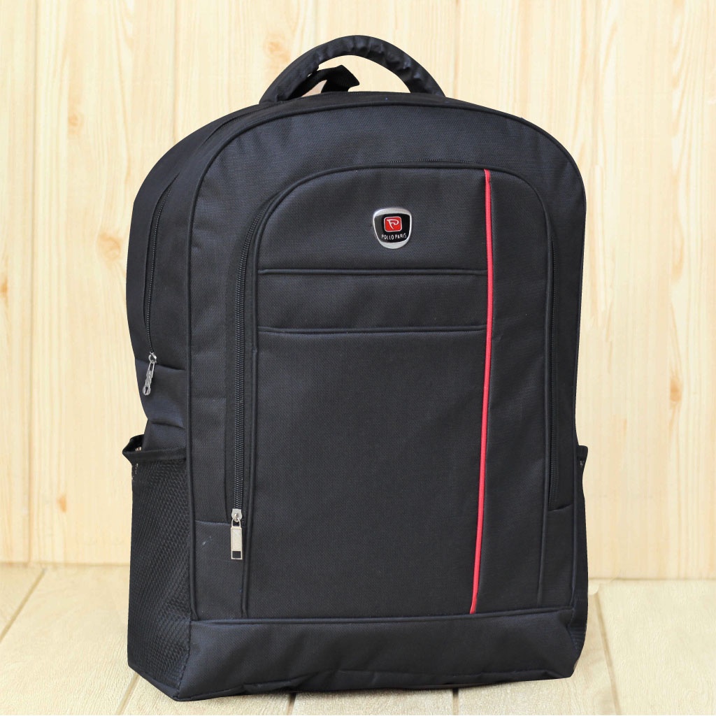 TAS RANSEL PRIA BACKPACK POLO PARIS GARIS  SD SMP SMA MURAH KEREN AWET REMAJA BERKUALITAS TERBARU