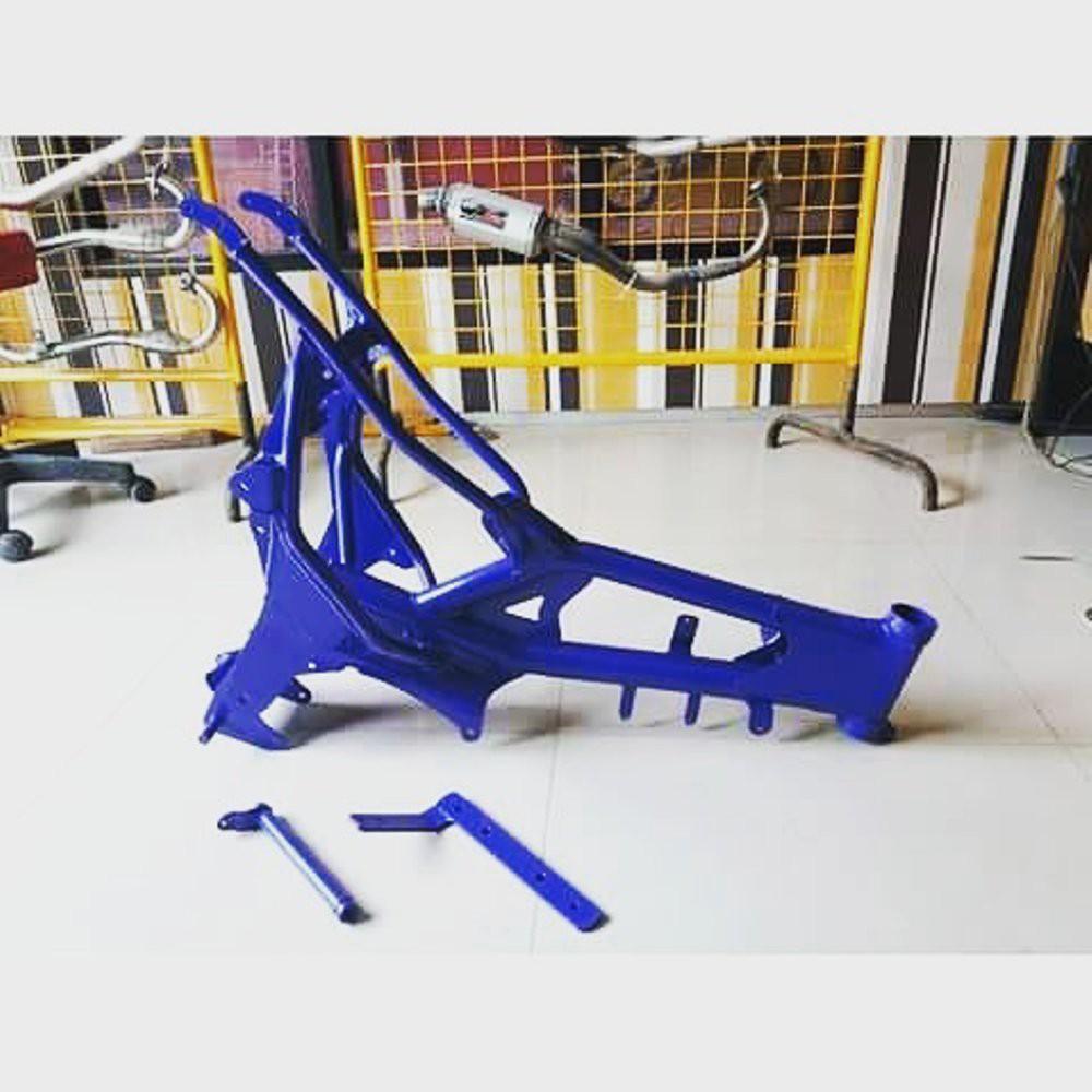 frame sasis rangka gtx bebek modif snd model yz85 plus arm untuk vega jupiter f1zr