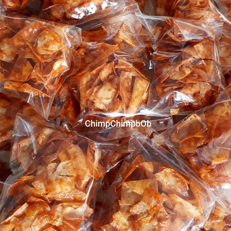 

KERIPIK SINGKONG BALADO PEDAS MANIS GURIH / BALADO CASSAVA CHIPS