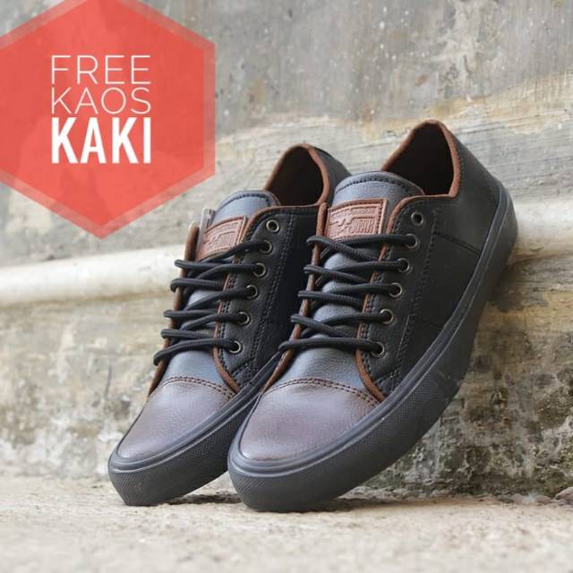 (COD) Sepatu Converse Allstar Hitam Coklat Low Classic 39-44