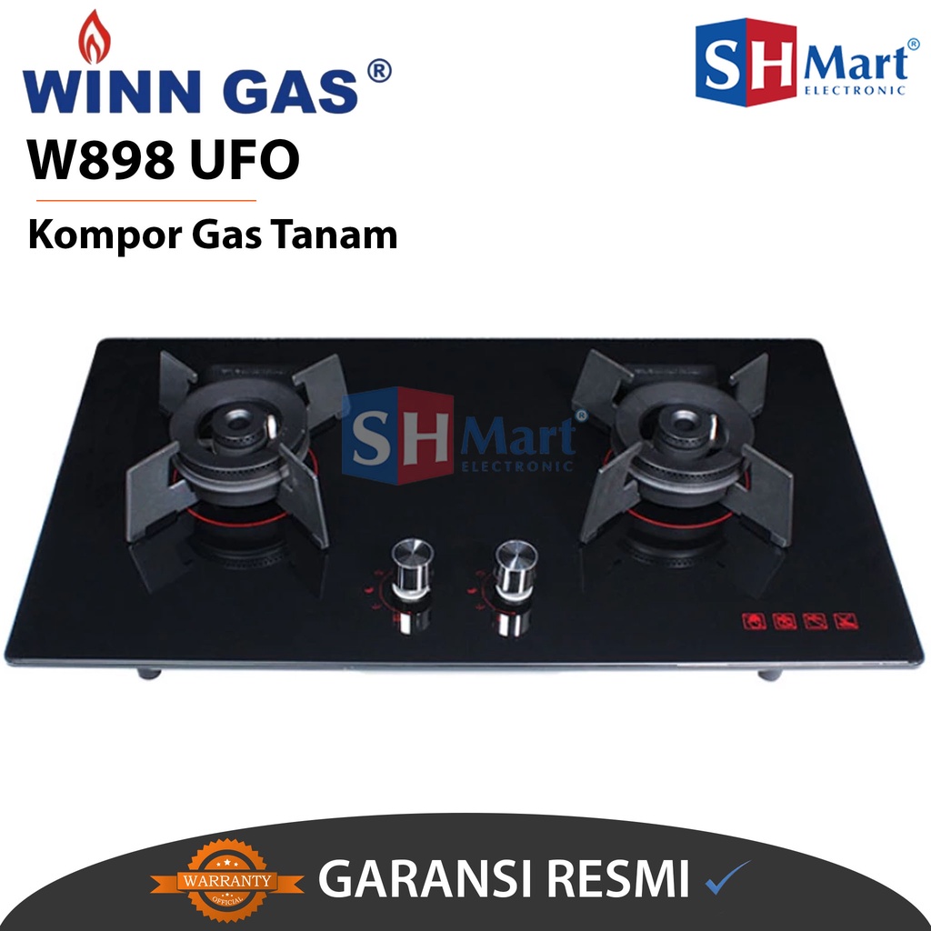 KOMPOR GAS TANAM 2 TUNGKU WINNGAS W898UFO / KOMPOR WINGAS W898UFO