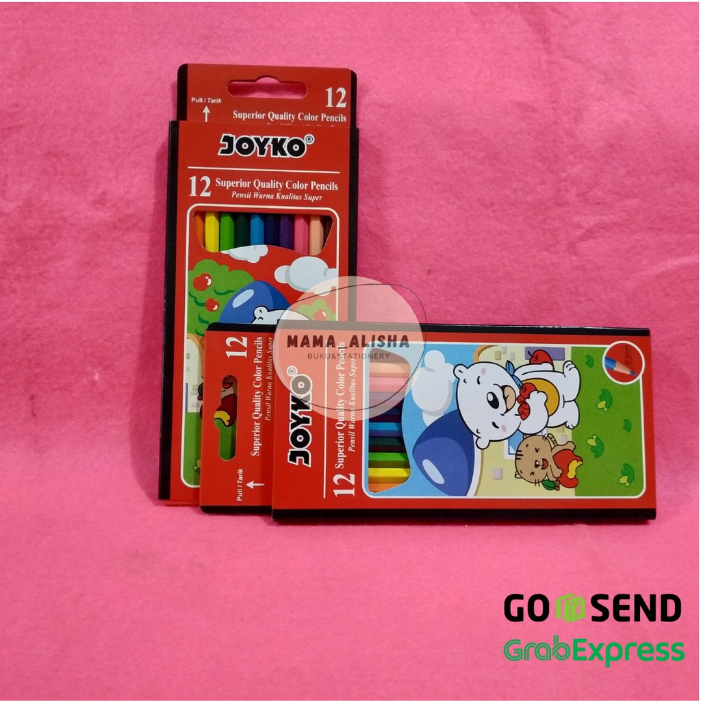 

Pensil Warna color pencil joyko 12 warna Panjang