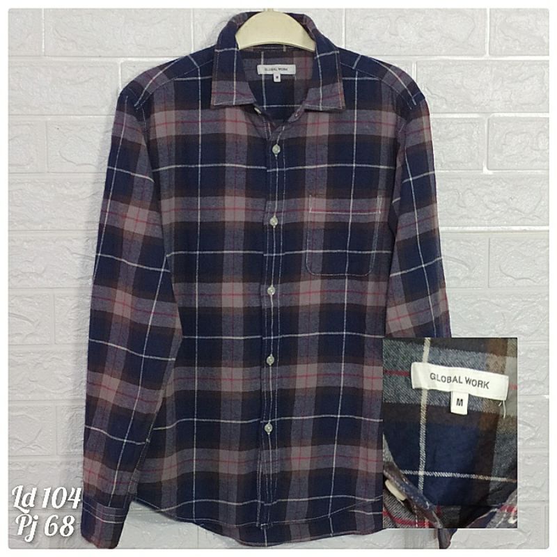 kemeja flanel thrift/second UNISEX