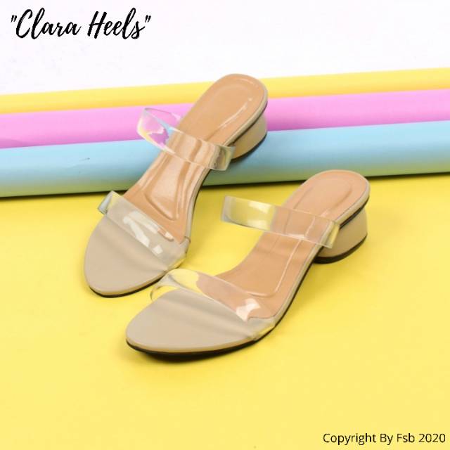 Fsb - CLARA Sandal Heels 2 Strap Jelly Premium