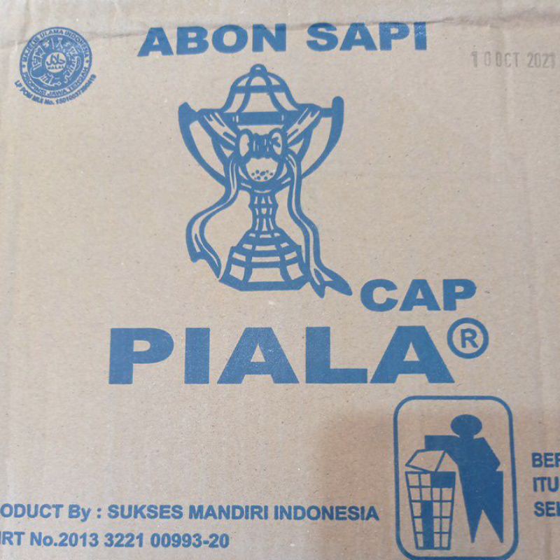 

abon sapi cap piala kemasan repack 250g