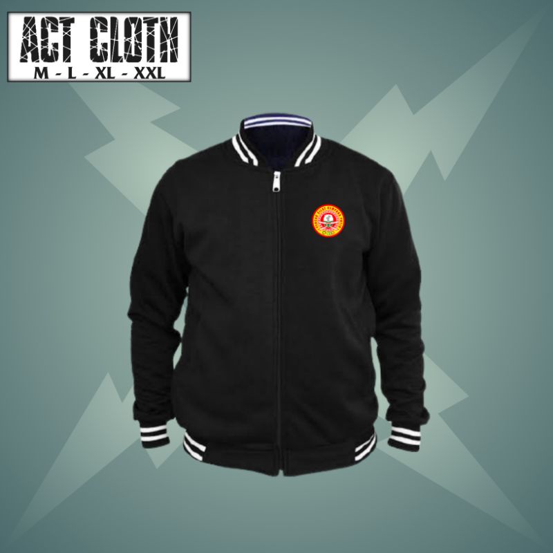 JAKET BASEBALL CEMPAKA PUTIH LOGO DADA