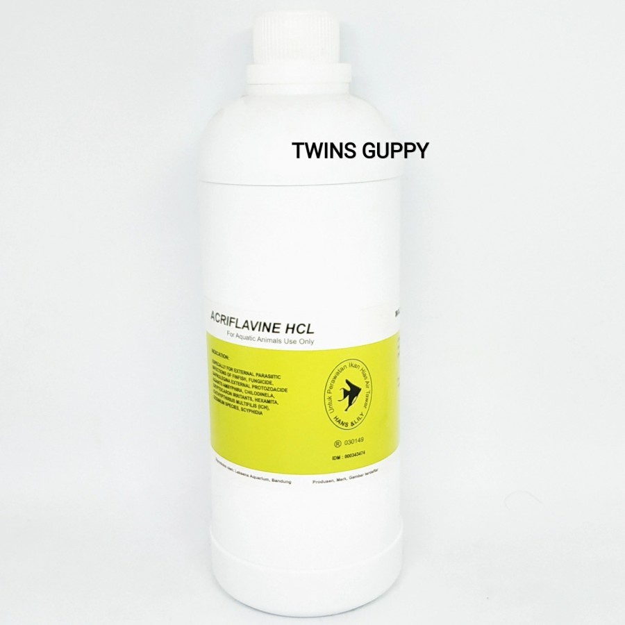 Acriflavine Hcl 1 Liter Obat Kuning Antiseptik Jamur