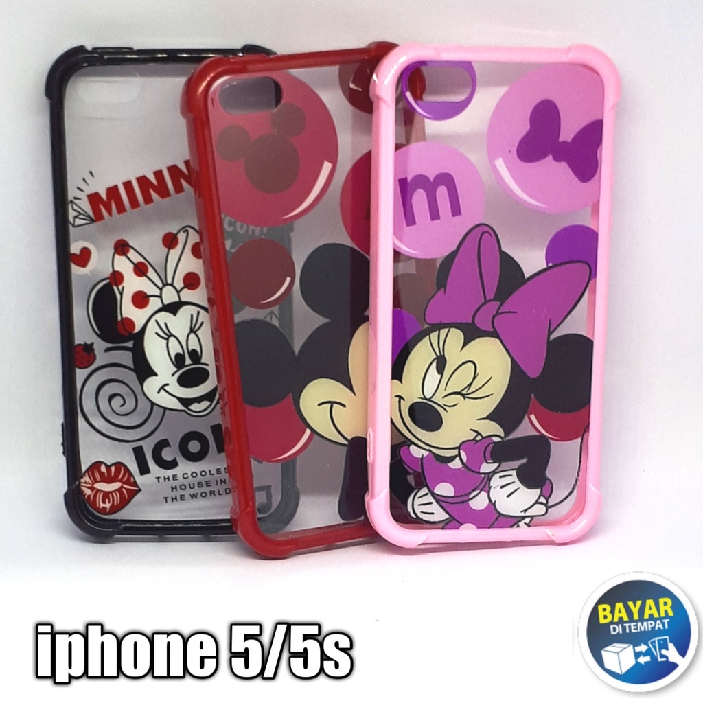 Casing Iphone 5/5s Softcase Anticrack Motif Silikon Hp Cover Hp Motif